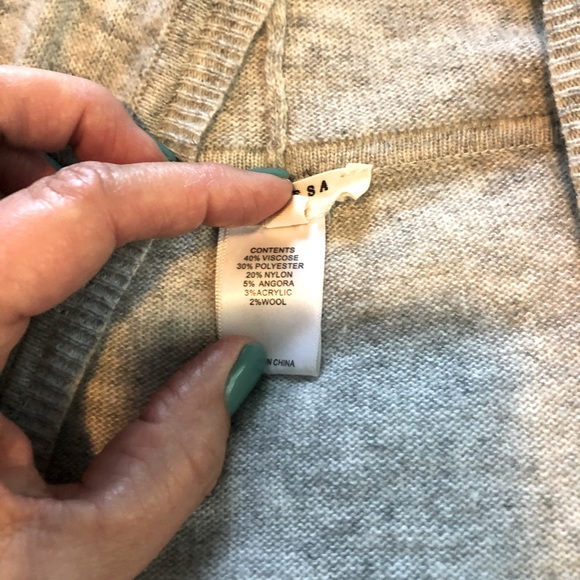 Promesa USA poncho, one size, gray to blue ombré - Picture 3 of 7